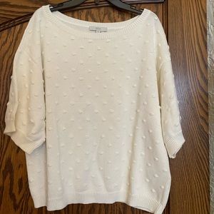 Pretty polka dot joie short sleeve top. Slightly cropped. Size medium.